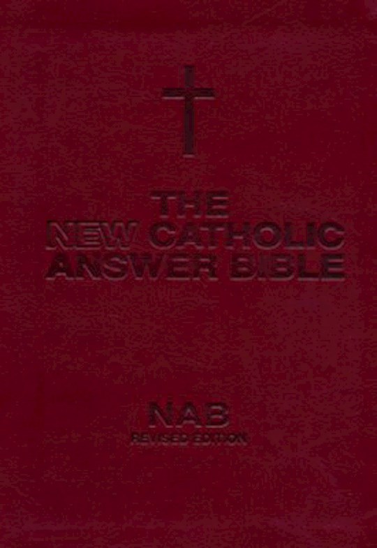 {=NABRE New Catholic Answer Bible Librosario Edition-Burgundy Imitation Leather}