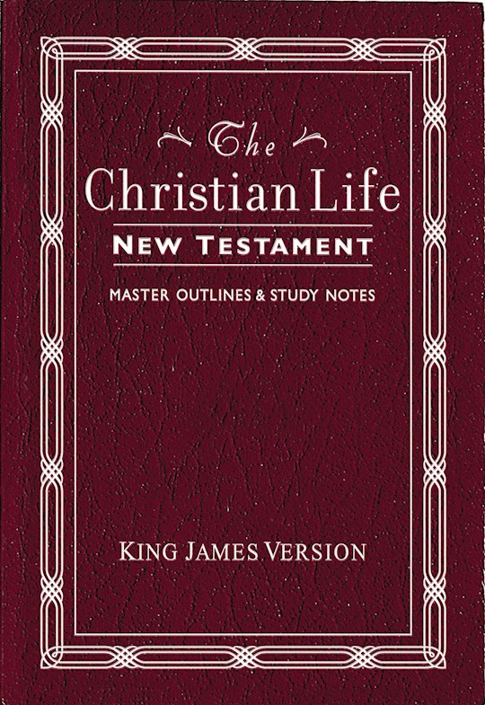 {=KJV Christian Life New Testament-Burgundy Leatherflex}