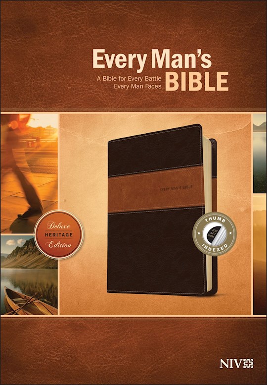 {=NIV Every Man's Bible-Deluxe Heritage Edition-Brown/Tan TuTone Indexed}