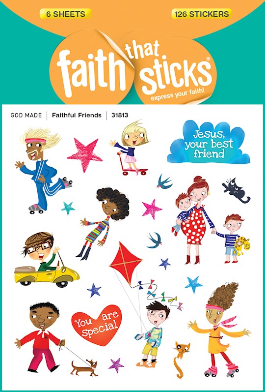 {=Sticker-Faithful Friends (6 Sheets) (Faith That Sticks)}