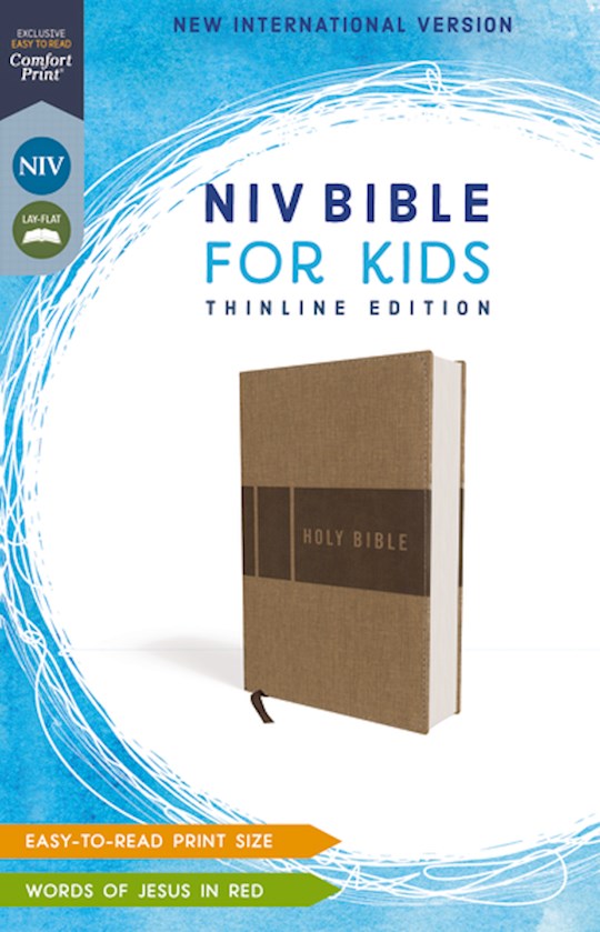 {=NIV Bible For Kids (Comfort Print)-Tan Leathersoft}