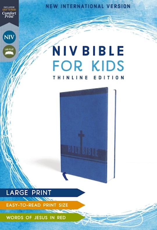 {=NIV Bible For Kids (Comfort Print)/Large Print-Blue Leathersoft}