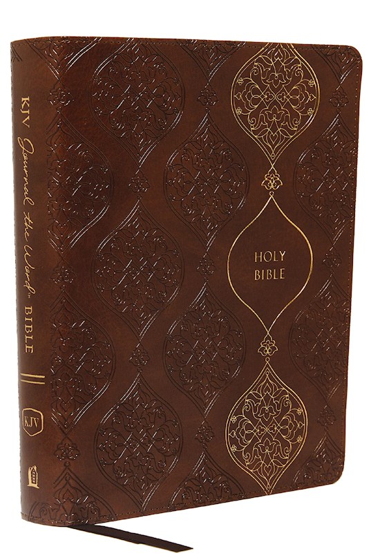 {=KJV Journal The Word Bible (Comfort Print)-Brown Leathersoft}