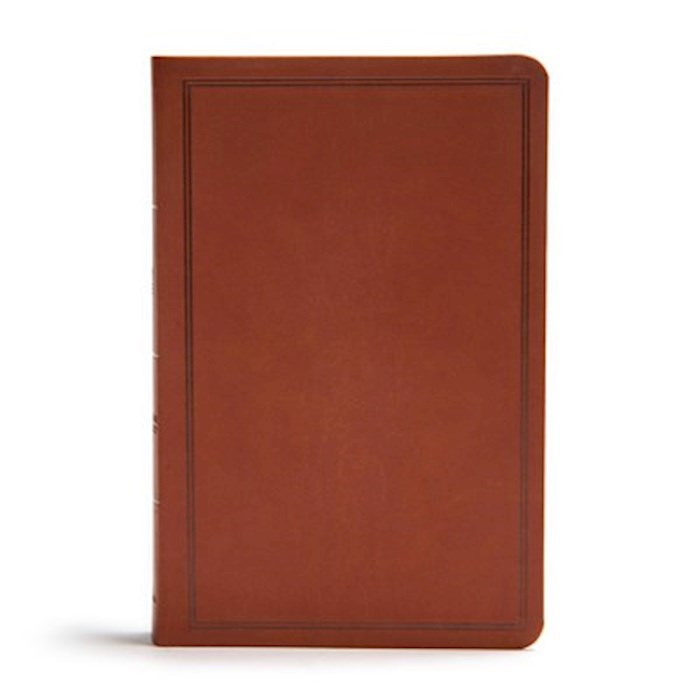 {=CSB Deluxe Gift Bible-Brown LeatherTouch }