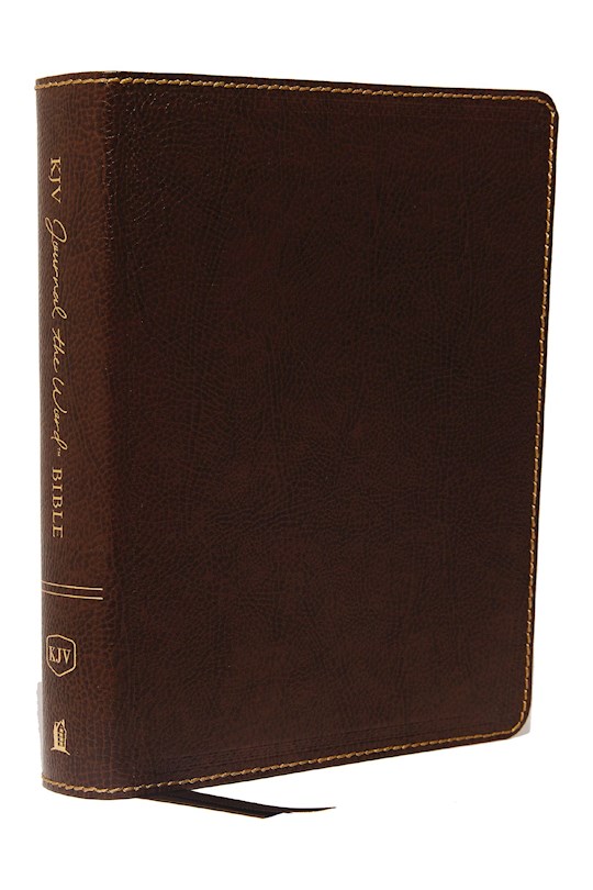 {=KJV Journal The Word Bible (Comfort Print)-Brown Bonded Leather}