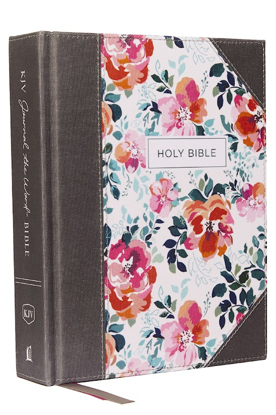 {=KJV Journal The Word Bible (Comfort Print)-Pink Floral Cloth Over Board}