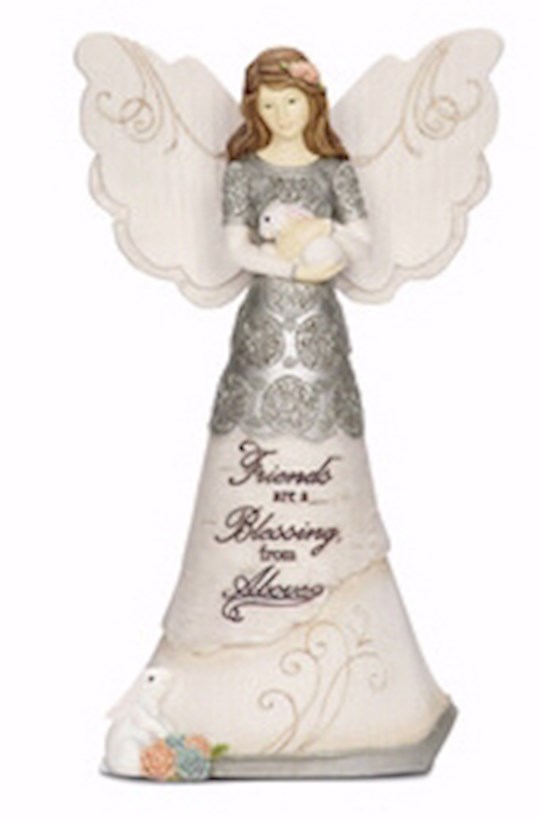 {=Figurine-Angel-Friends Are A Blessing (6")}