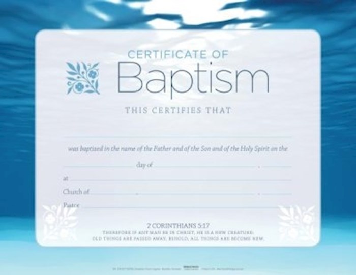 {=Certificate-Baptism-Blue (5.5" x 3.5") (Pack Of 6)}