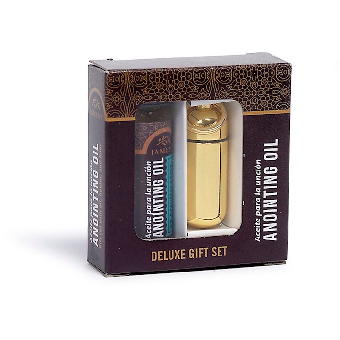 {=Anointing Oil Holder-Brass (Box Gift Set)}