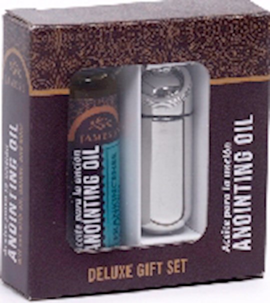{=Anointing Oil Holder-Silver (Box Gift Set)}