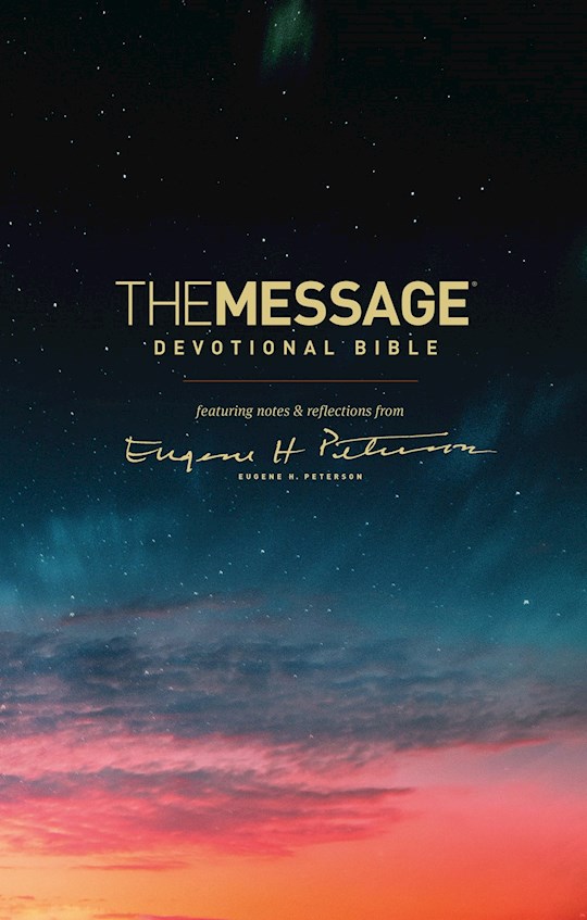 {=The Message Devotional Bible-Hardcover}