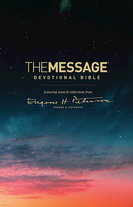 {=The Message Devotional Bible-Softcover}