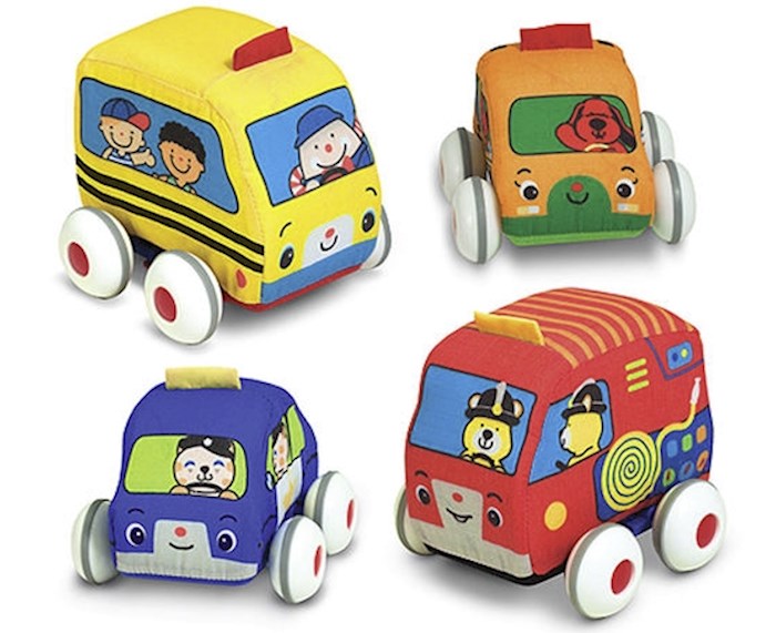 {=Baby Play-Pull-Back Town Vehicles (4 Pieces) (Ages 9M+)}
