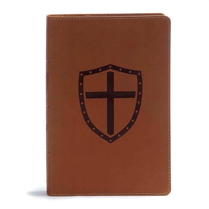 {=CSB Defend Your Faith Bible (Full Color)-Walnut LeatherTouch}