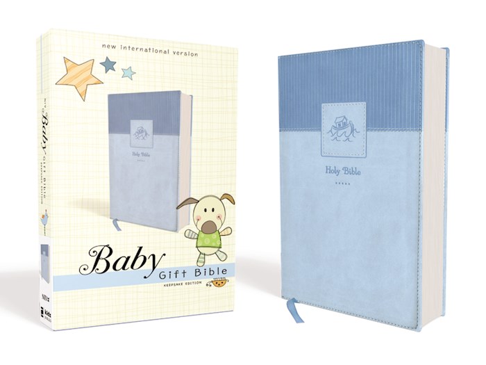 {=NIV Baby Gift Bible (Comfort Print)-Blue Leathersoft}