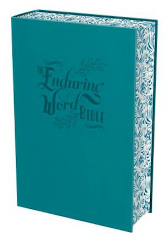 {=ESV The Enduring Word Bible-Teal Imitation Leather Over Board}