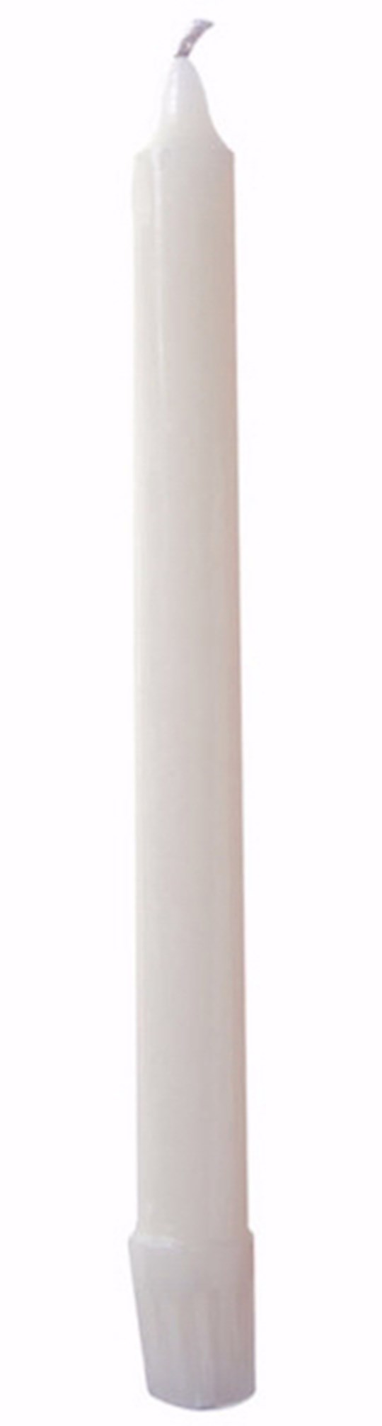 {=Candle-Altar Candle-White (12" x 7/8")-Stearic Molded/Plain End (Pack Of 24) (#55284)}