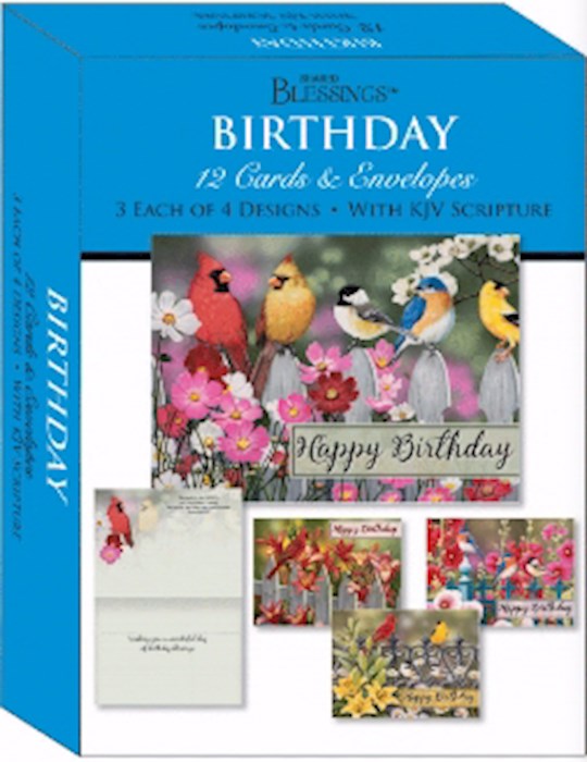 {=Card-Boxed-Shared Blessings-Birthday Birds (Box Of 12)}