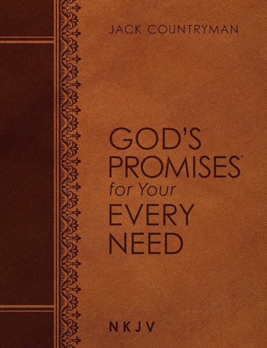 {=God's Promises For Your Every Need NKJV (Large Text)-Brown Leathersoft}