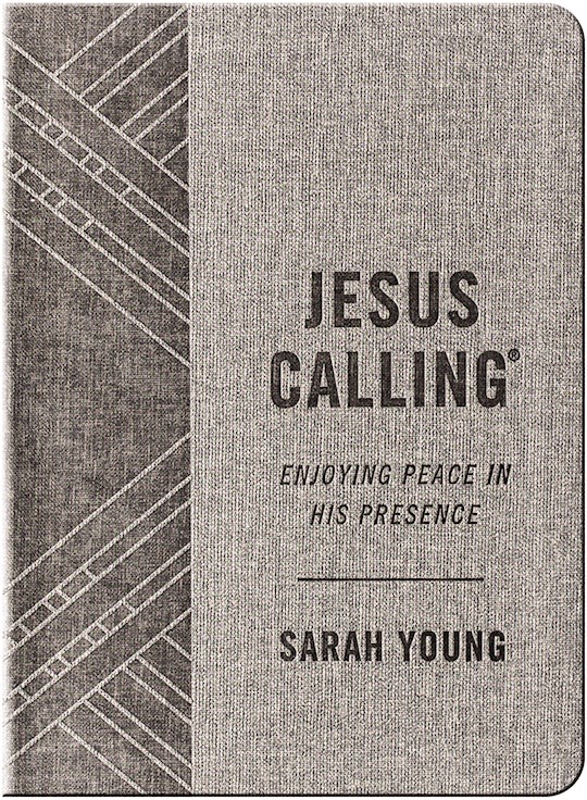 {=Jesus Calling-Textured Gray Leathersoft}