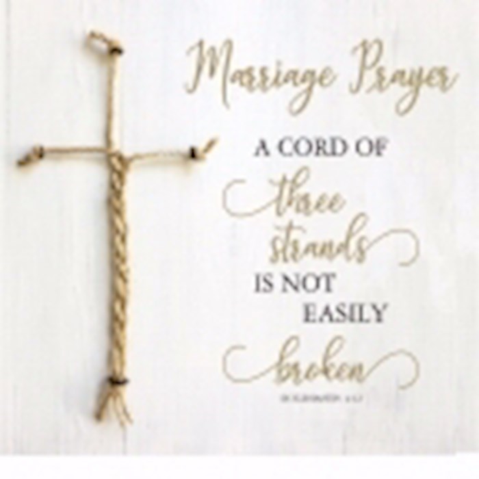 {=Plaque-Marriage-A Cord Of 3 Strands (10" x 10")}