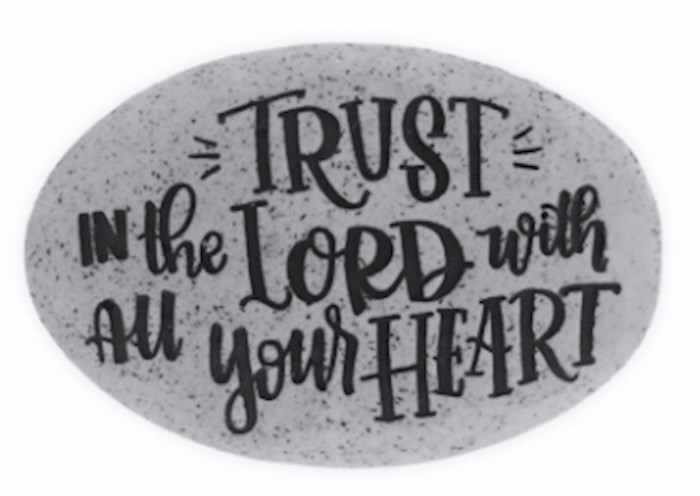 {=Pocket Stone-Proverb-Trust-Prov. 3:5 (Pack Of 12)}