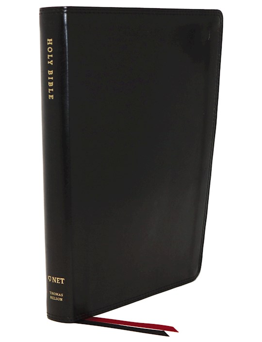 {=NET Thinline Bible (Comfort Print)-Black Leathersoft }