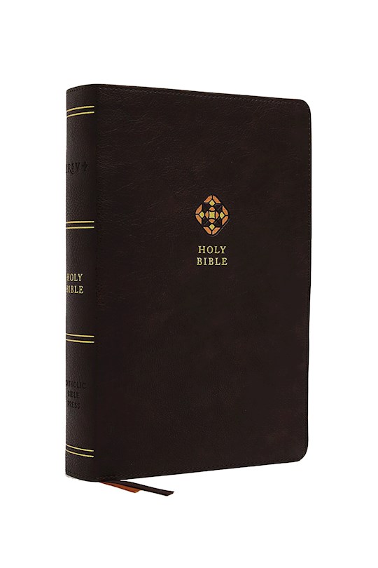 {=NRSV Catholic Journal Bible (Comfort Print)-Brown Leathersoft}
