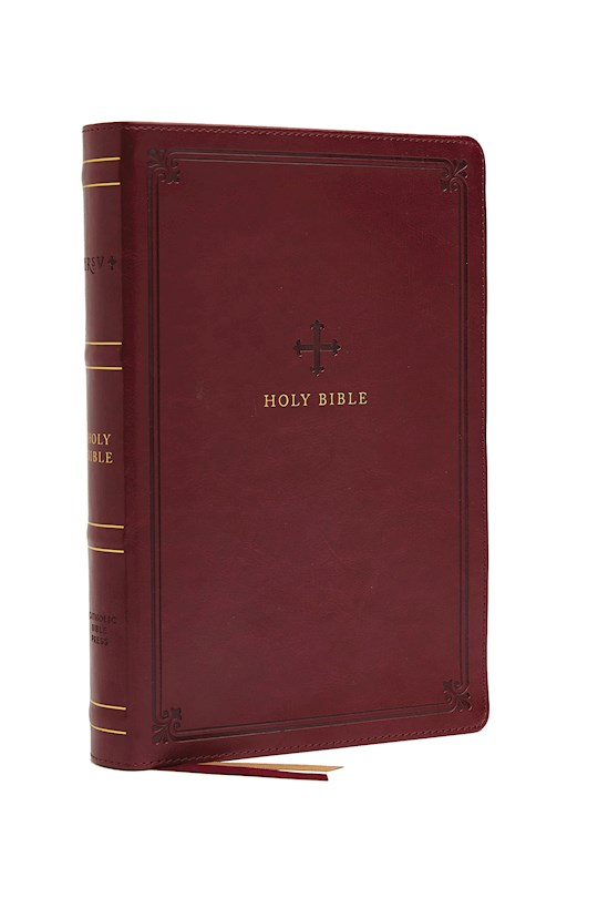{=NRSV Catholic Bible/Large Print (Comfort Print)-Crimson Leathersoft}