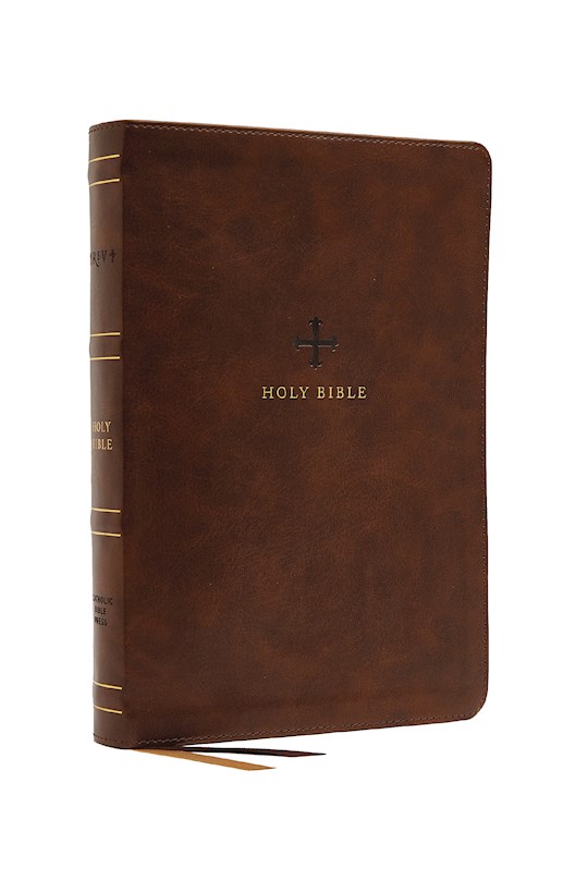 {=NRSV Catholic Bible/Personal Size (Comfort Print)-Brown Leathersoft}
