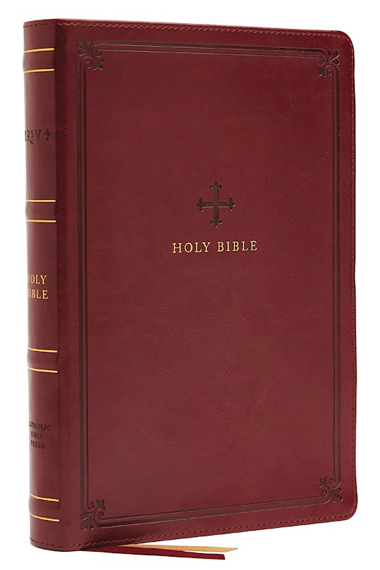 {=NRSV Catholic Bible/Personal Size (Comfort Print)-Crimson Leathersoft}