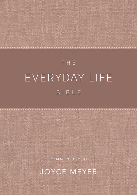 {=Amplified The Everyday Life Bible-Blush LeatherLuxe}