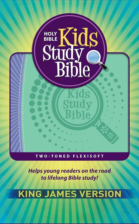 {=KJV Kids Study Bible-Purple/Green Flexisoft}