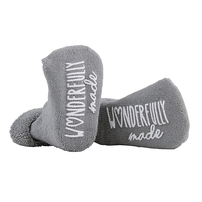 {=Inspirational Socks-Wonderfully Made (3-12 Mo)}