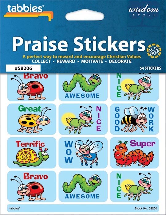 {=Praise Stickers-Merit w/Praise Chart (Pack of 54)}