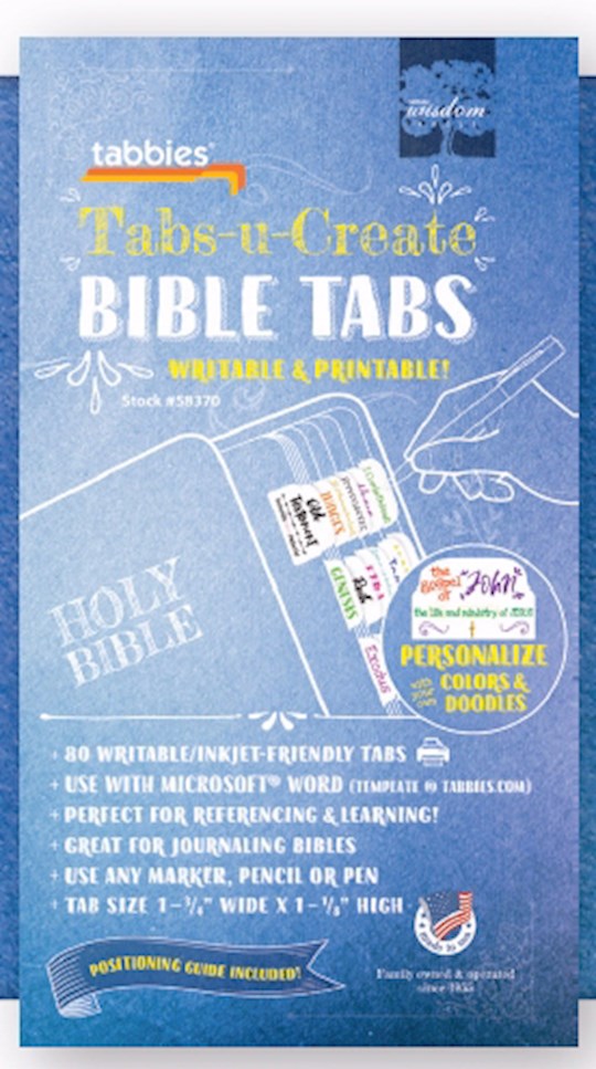 {=Bible Tab-Tabs-U-Create-Writeable & Printable (Pack Of 80)}