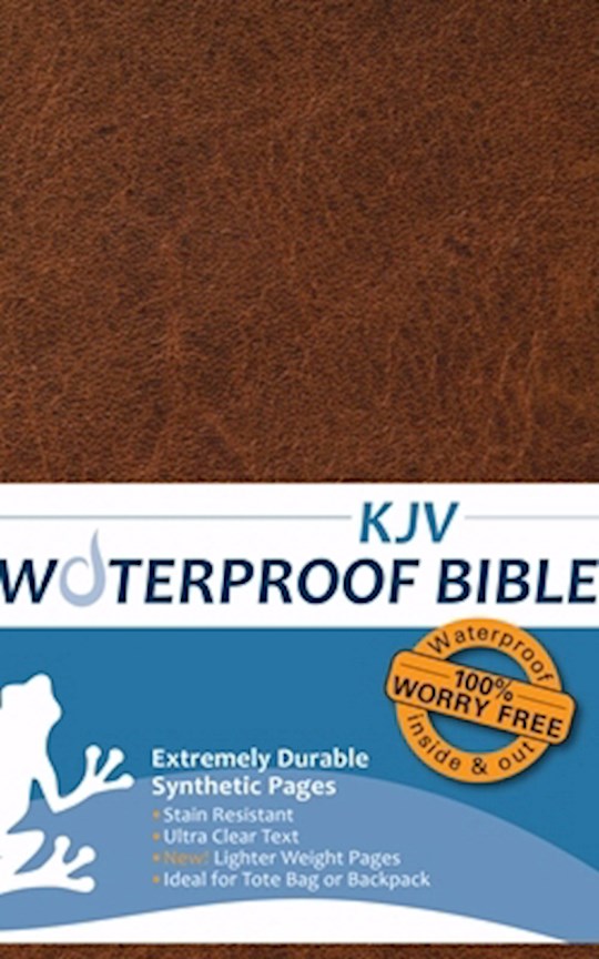 {=KJV Waterproof Bible-Brown}