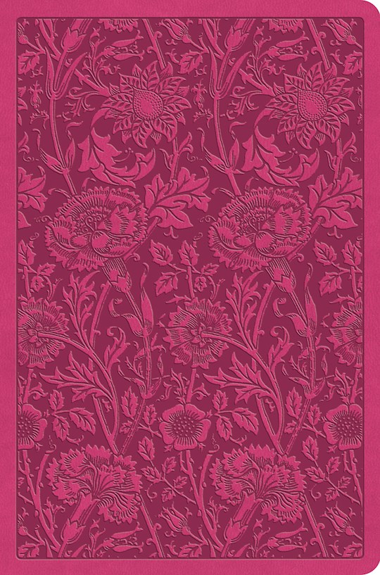 {=ESV Value Compact Bible-Raspberry Floral Design TruTone}