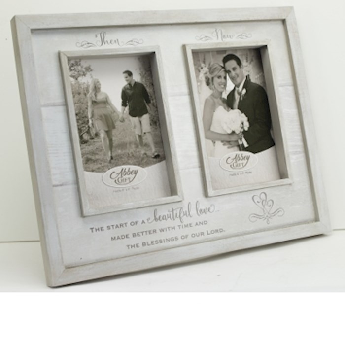 {=Frame-Wedding/Anniversary-Then And Now (Holds 4" x 6" Photo)}