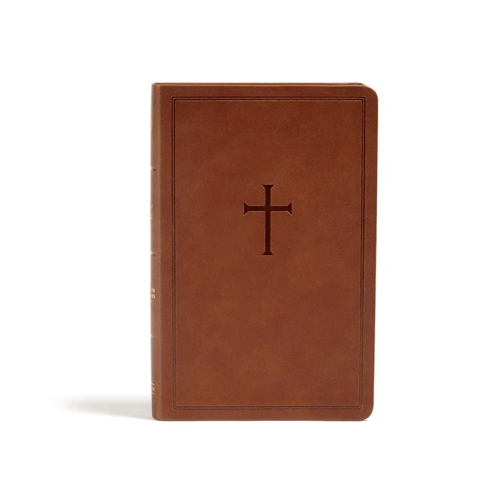 {=CSB Personal Size Bible-Brown LeatherTouch}