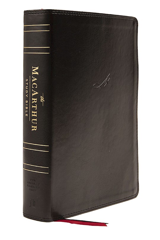 {=NASB MacArthur Study Bible (2nd Edition) (Comfort Print)-Black Leathersoft}