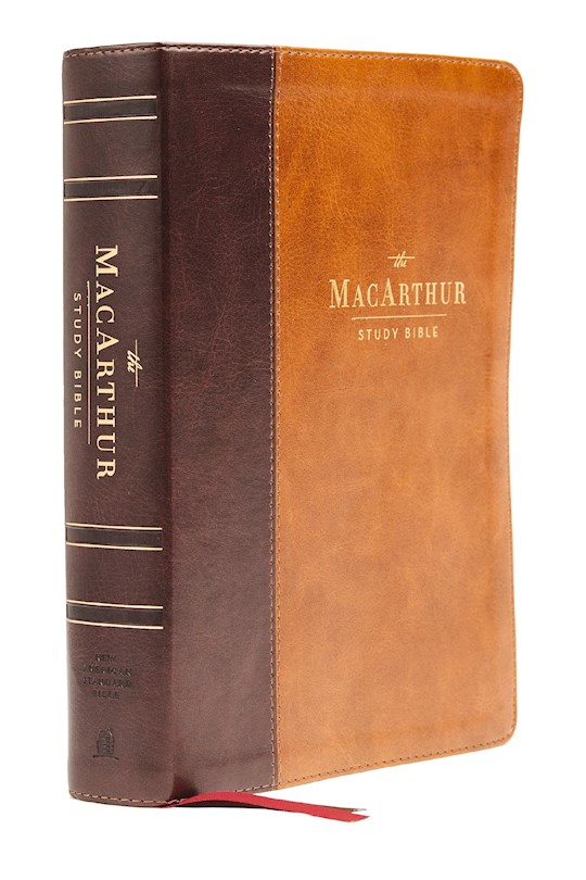 {=NASB MacArthur Study Bible (2nd Edition) (Comfort Print)-Mahogany Leathersoft}