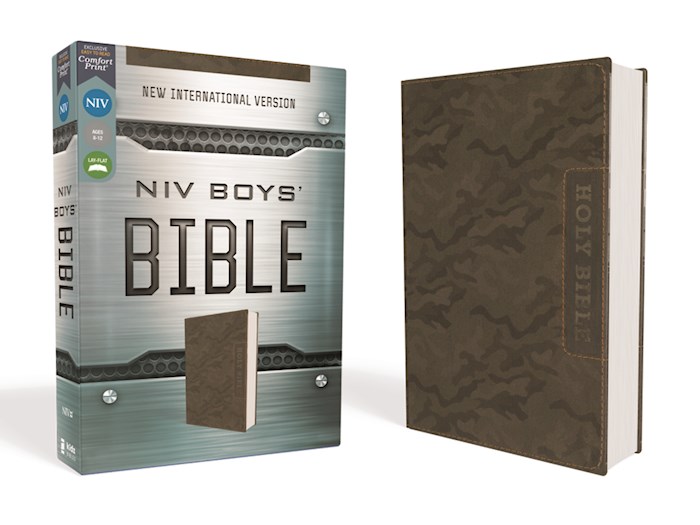 {=NIV Boys' Bible (Comfort Print)-Brown Camo Leathersoft}