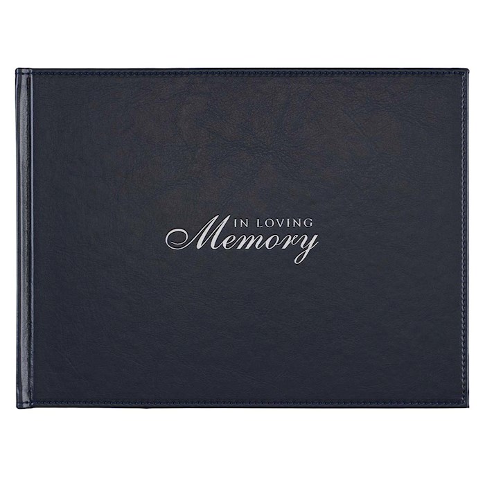 {=Guest Book-In Loving Memory-Black}