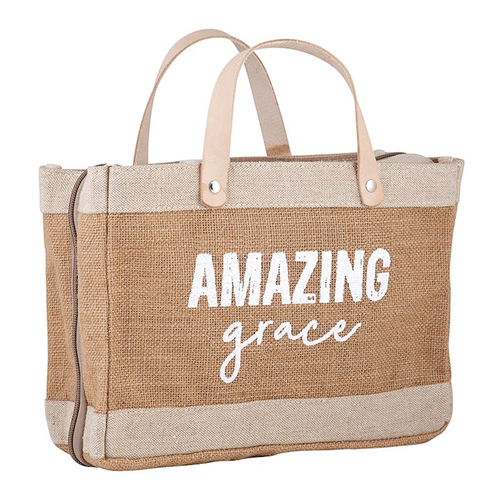 {=Bible Cover-Farmer's Market Tote Style-Amazing Grace (11"" X 8"")}