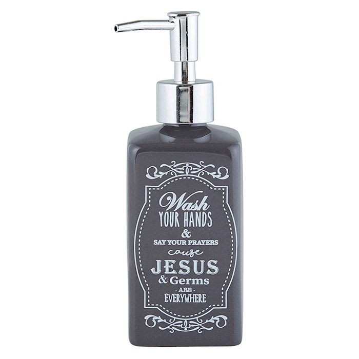 {=Soap Dispenser-Jesus And Germs (10 Oz)}