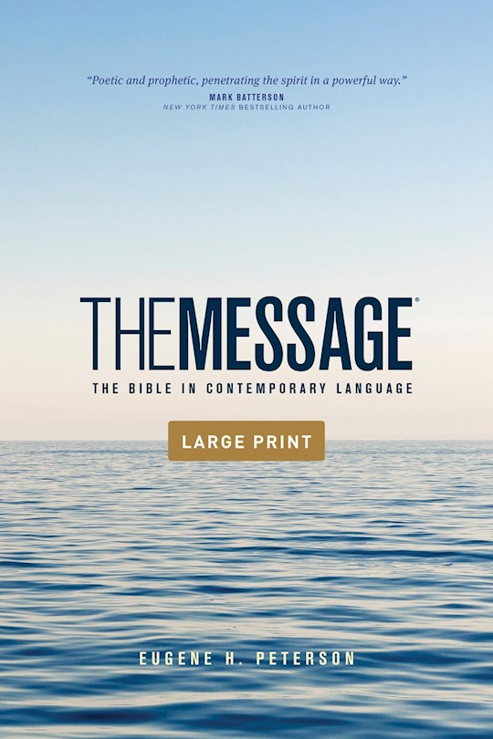 {=The Message Outreach Bible/Large Print-Softcover}