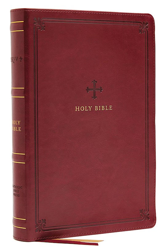 {=NRSV Catholic Thinline Bible (Comfort Print)-Red Leathersoft}