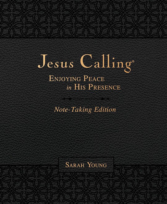{=Jesus Calling Note-Taking Edition-Black LeatherSoft}