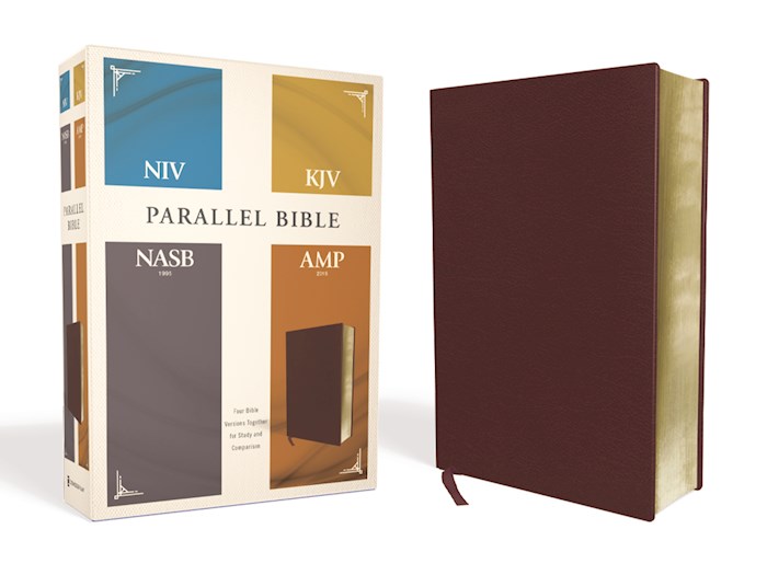 {=NIV/KJV/NASB/Amplified Parallel Bible-Burgundy Bonded Leather}